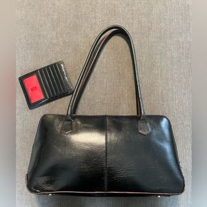 HOBO International Lola Shoulder Bag and Small Matching Wallet - Great Shape!